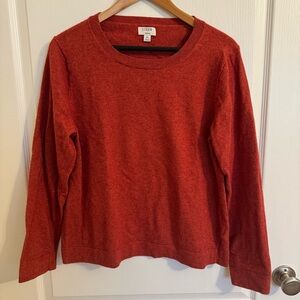 J. Crew Women's Long Sleeve Rust Color Top